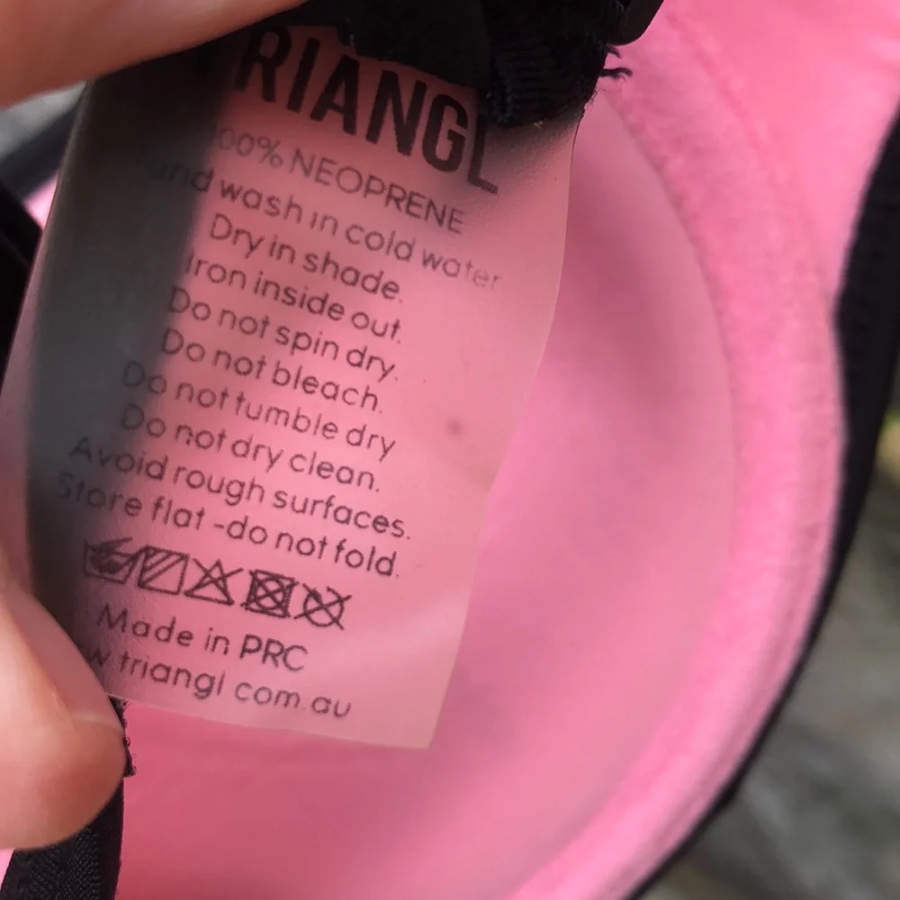 Triangl bikini (top only) Milly Candy Pink neoprene S 4 - Picture 9 of 13